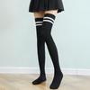 Spring & Autumn Micro-Pressure Slimming Thigh-High Knee Socks for Women - Japanese Korean College Style, Student Long Tube Football Socks
