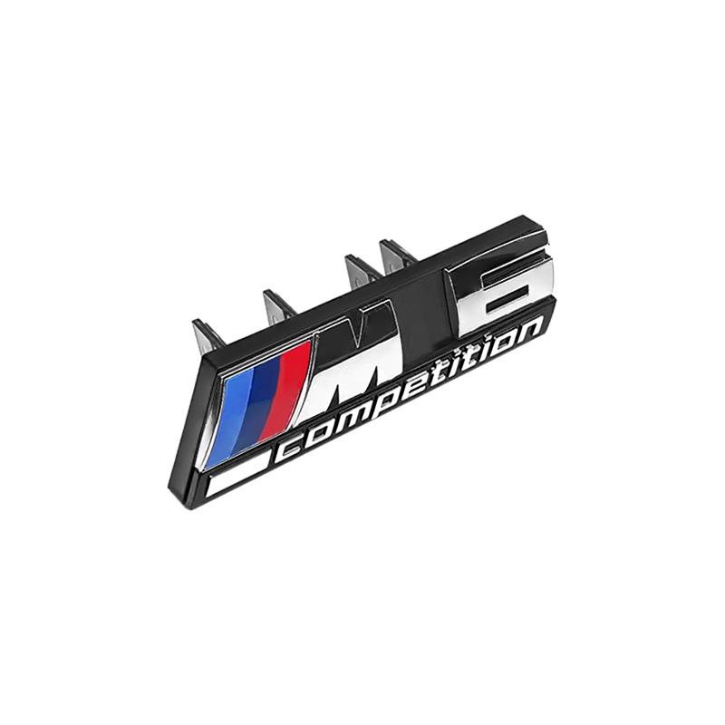 ABS Car Styling Front Grille Emblem Stickers Accessories For BMW M Power Thunder M1 M2 M3 M4 M5 M6 M7 M8 F48 G01 E84 F30 G11 G07