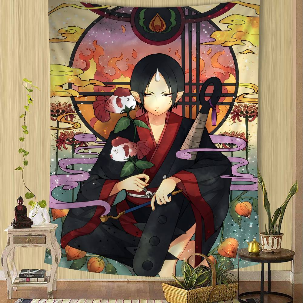 

Hozukis Coolheadedness Colorful Tapestry Wall Hanging Home Decoration Hippie Bohemian Decoration Divination Wall Art Decor 74x94cm(29x37in)