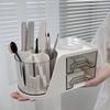 Multi-Functional Rotating Desk Organizer 6 Slots Desktop Storage Box Makeup Organizer School