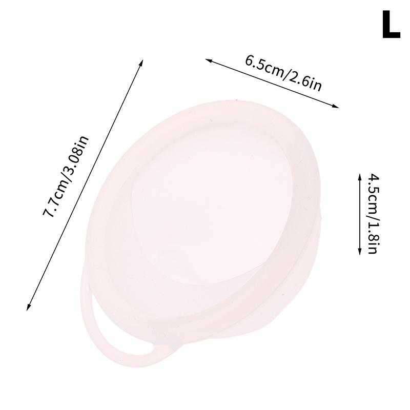 

1шт силиконовый плоский дизайн сверхтонкий многоразовый диск для женщин менструальный с язычком стерилизация L