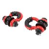 2PCS D Ring Shackle 3 4in D Ring Shackle Heavy Duty Off Road Recovery Shackle with Pulley for Truck Tractor ATV UTV