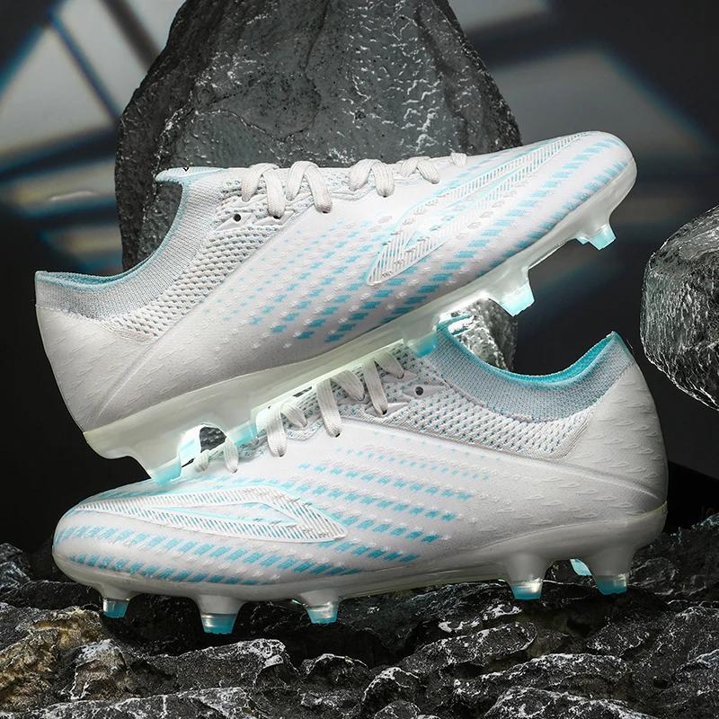 Professional Men Football Shoes Society Cleats Soccer Shoes Original Indoor Football Field Boots TF/FG Sneaker Fast Non Slip