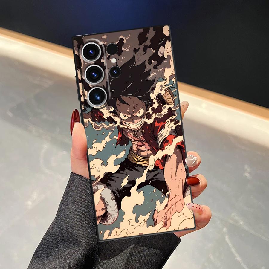 Cool Luffy Anime Case for Samsung Galaxy S22 S23 FE S9 S20 S25 Ultra S24 Plus S21 Funda Phone Cover