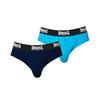 Lonsdale 2 Pack Men's Briefs Blue Multicolor, Size L