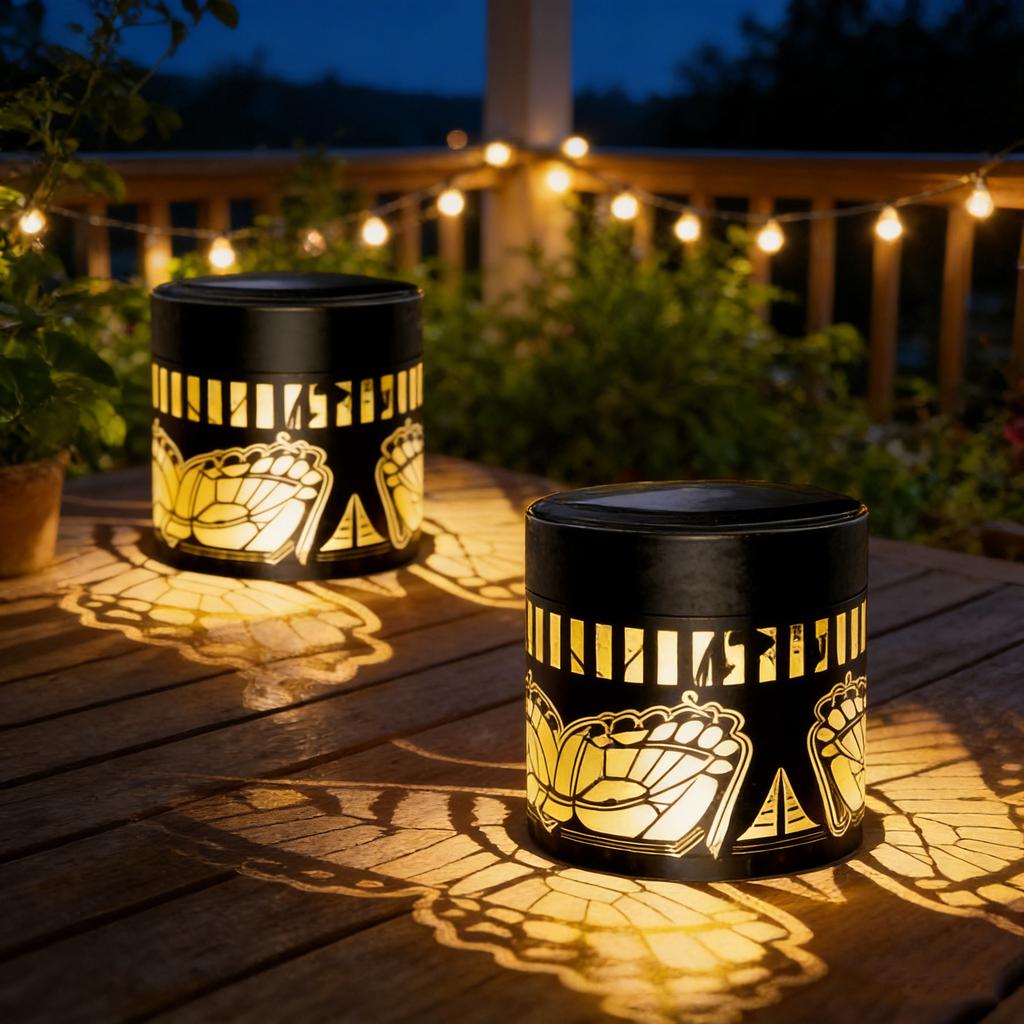 Solar Butterfly Lantern Waterproof Fence Wall Lamp Outdoor Garden Patio Walkway Decorations Projection Lighting for Garden Decor