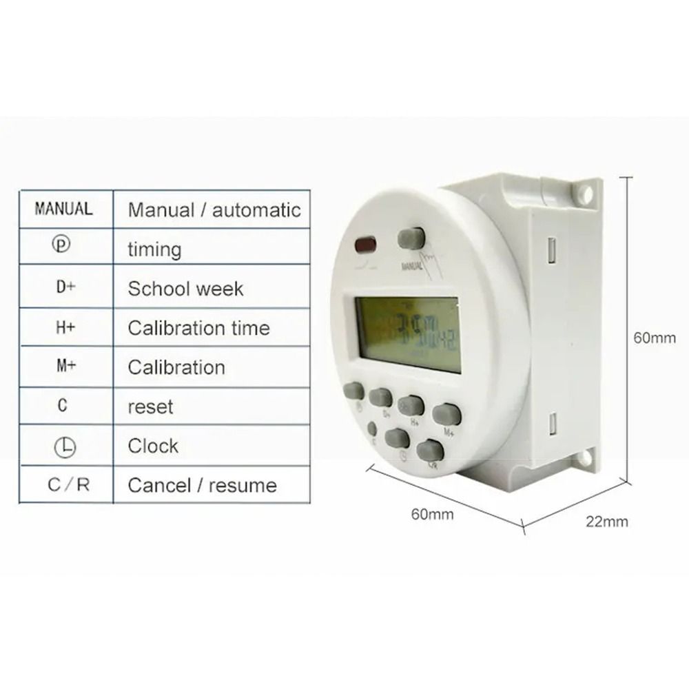 12V24V220V CN101A Timer Switch Precise Timekeeping Relay Power Time Controller Sprayers