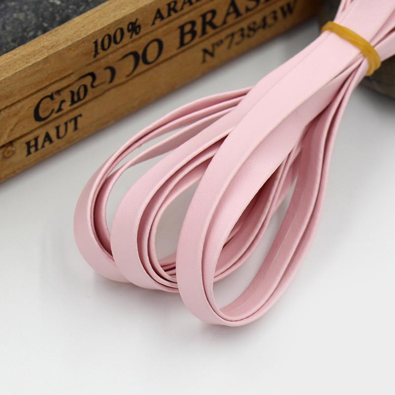 3 Metri Similpelle PU Nastro Sbieco 10mm Cucito Piping DIY Artigianato Patchwork Tappezzeria Tessile Nastro PU Guarnizione