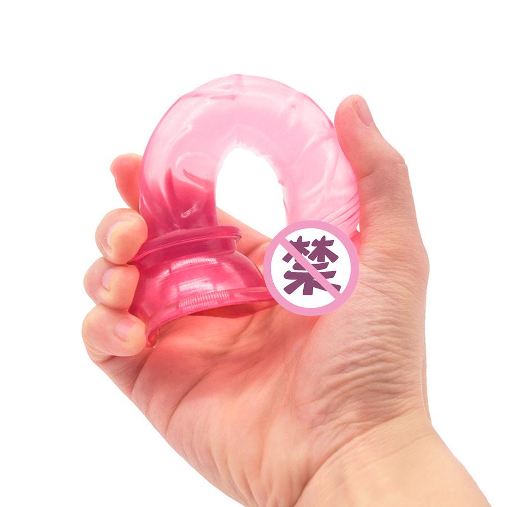 Kaufe Kristallklarer Mini-Saugnapf Realistischer Kleiner Dildo Masturbator  zum Preis ab 1.36