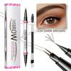 Waterproof Dual-Ended Eyebrow Pen and Eyebrow Brush