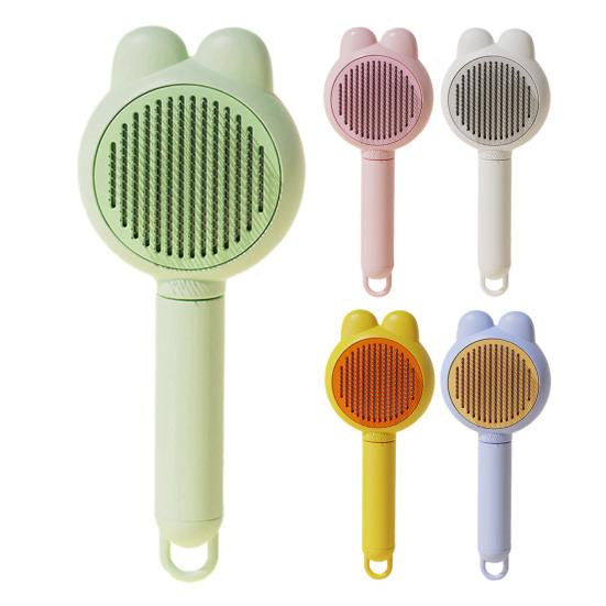Self Cleaning Slicker Brush Pet Grooming Shedding Brush Gentle Pet Undercoat Hair Remover Comb for Long And Short Cats Dogs