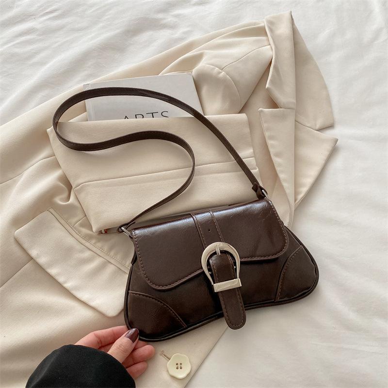 

Feel underarm bag 2025 summer new trendy small square bag versatile fashion shoulder messenger bag