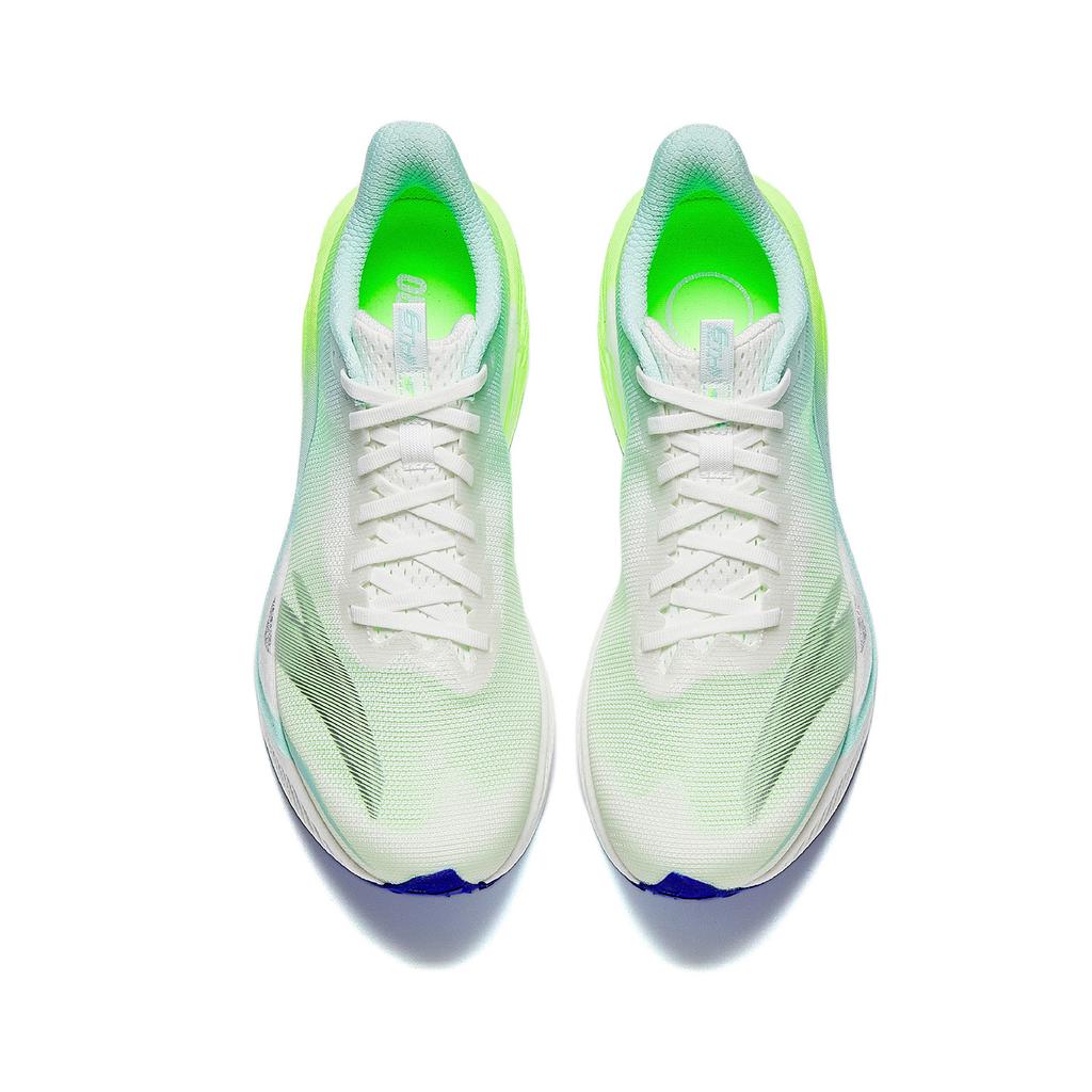 Anta Mach 6 Professional Cushioning Racing Shoes Men Sneakers Paper-White Ice-Blue Fluorescent-Green 112625583-12