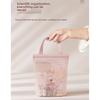Portable Printed Mesh Bag Large Capacity Shower Organizer Cosmetic Bag Mesh Storage Bag  Bath