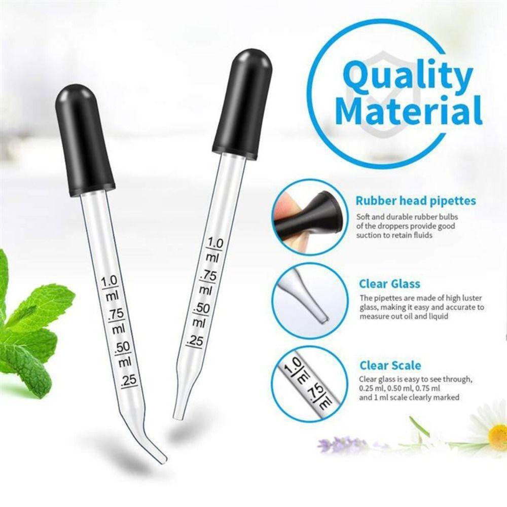 Scale Line Scaled Droppers Scale Dropper Essential Oil Dropper Scale Pipette Glass Liquid Dropper