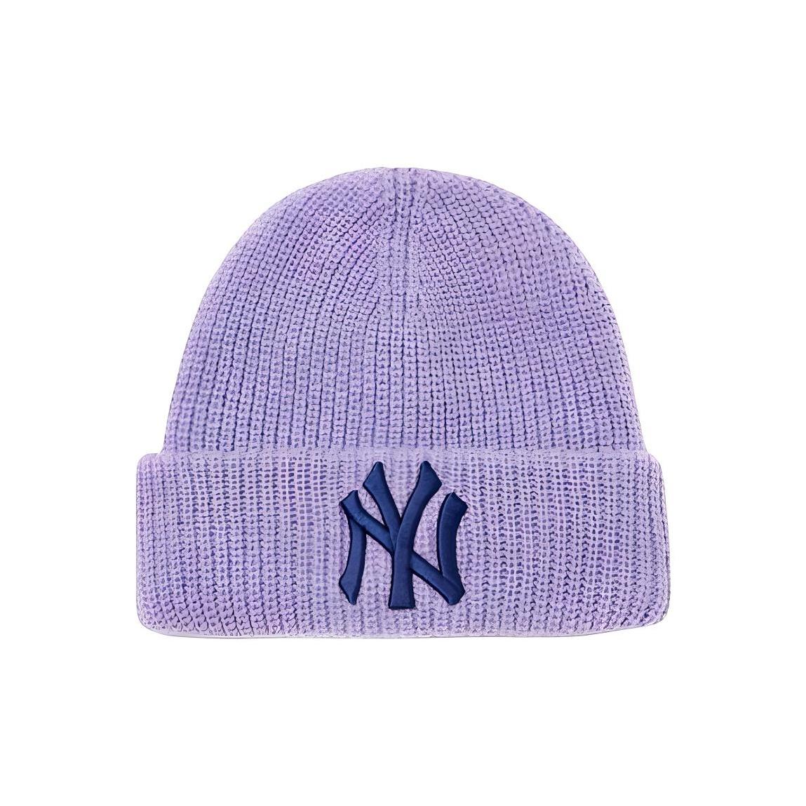MLB Акриловые шапки-бини Унисекс Лавандово-фиолетовые Модные 3ABNM0716-50LDS F