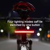 USB Rechargeable Bicycle Warning Red Light Bike Tail Light Bike Rear Lamp Safety Night Cycling