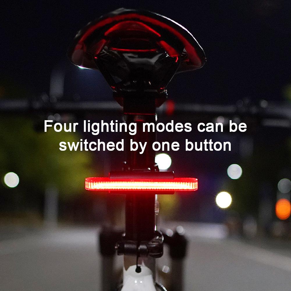 USB Rechargeable Bicycle Warning Red Light Bike Tail Light Bike Rear Lamp Safety Night Cycling