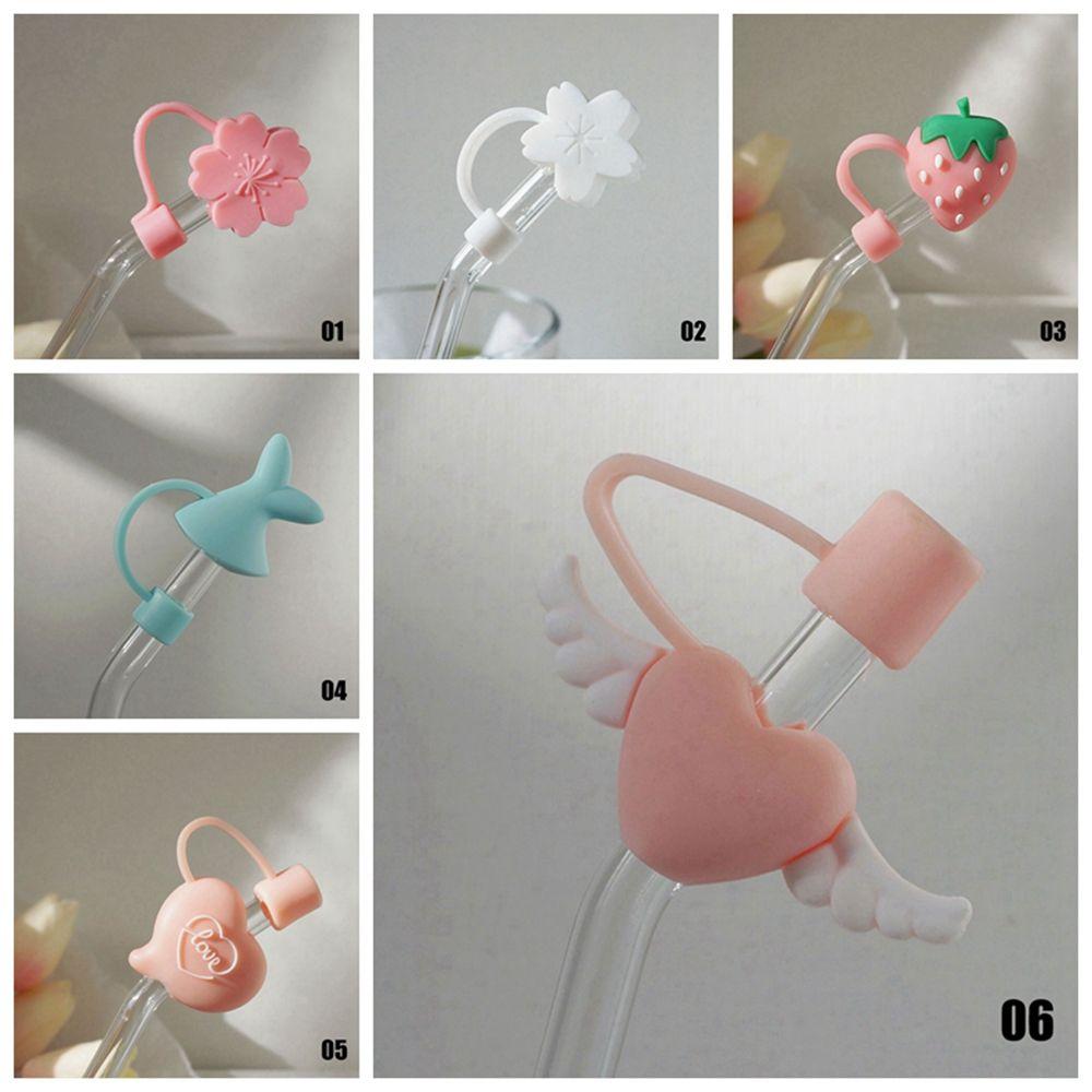 Anti-Dust for Straws Silicone Anti-Dust Cap Bottle Accessories Straws Decorative Cap Straw Plug