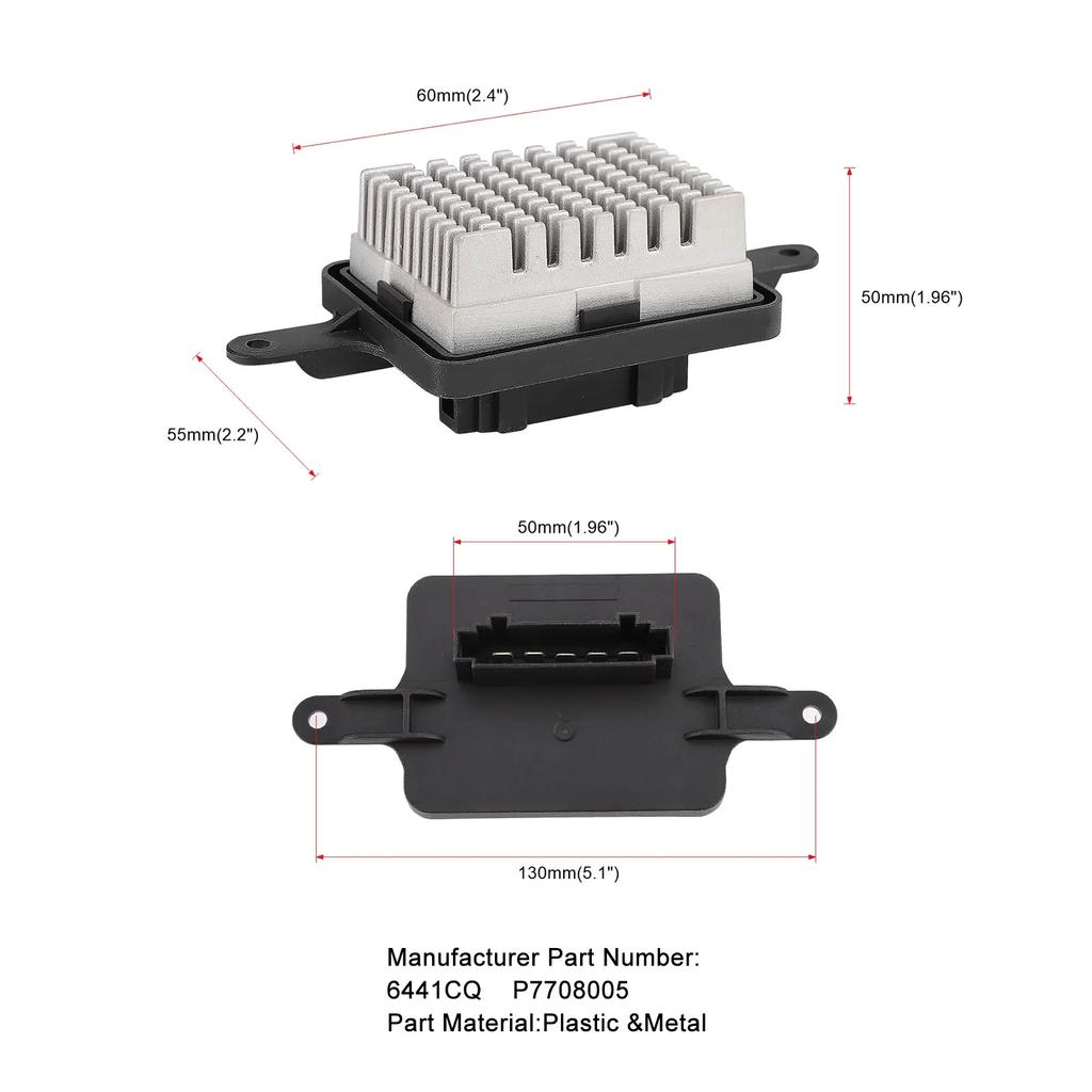 New 6441CQ 6441.CQ Fits For Peugeot 3008 5008 Citroen DS5 Heater Blower Motor Resistor Auto Parts P7708005 wholesale Discount
