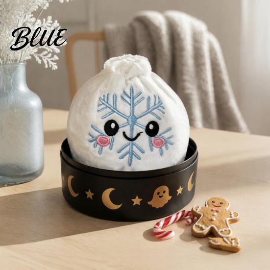Handheld Squeezable Toys Christmas Plush Dumpling Stress Relief Toy Santa Claus Snowman Reindeer Holiday Reduction Toy Steamed Bun Squeeze Relaxation