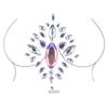 3D Crystal Chest Jewels Temporary Tattoo Sticker Rhinestone Flash Tattoos Adhesive Face Jewel Gem Body Paint Sticker for Party