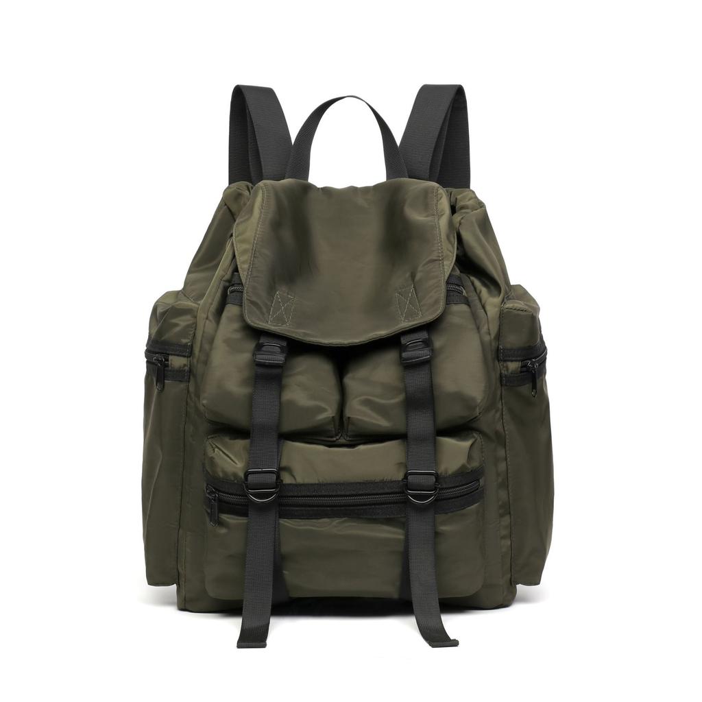 Schoolbag Korean version of fashion street leisure backpack nylon schoolbag college student women's bag large capacity simple backpack