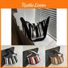 Versatile Medium Size Stripe Dumpling Handbag Perfect For Casual Street Style Looks