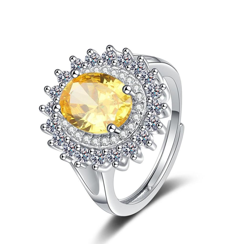 Eleganter ovaler Zirkonring für Damen - Stilvolles und trendiges Design