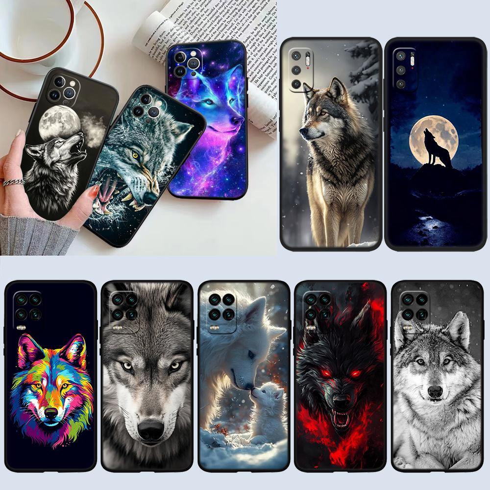 UP6 Animal Wolf Phone Case for Samsung Galaxy A11 A12 A13 A15 A52S A53 A55 A56 A70 A71 A72 A73 F06 F16 F56 S10 Plus S10e