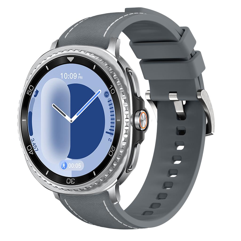 Original Silicone+Leather Strap for Samsung Galaxy Watch 8 Classic 46mm Comfortable Bracelet Galaxy Watch 8 40mm 44mm Wristband