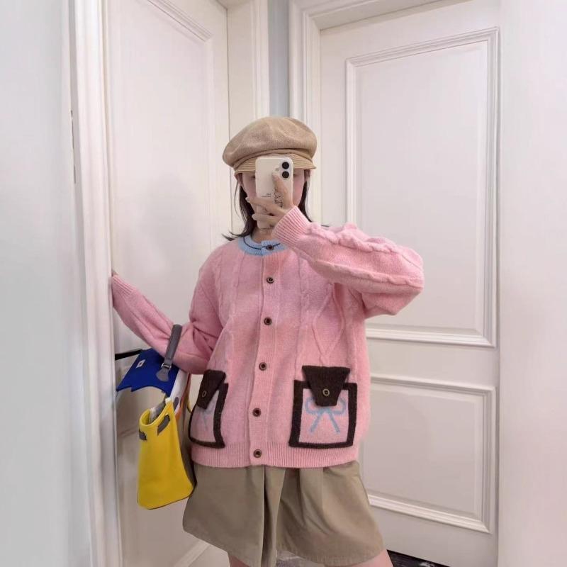 Twist Sweater Jacket Women's Clothing Autumn and Winter New Retro Soft Waxy Lazy Wind Knitted Cardigan Top Women