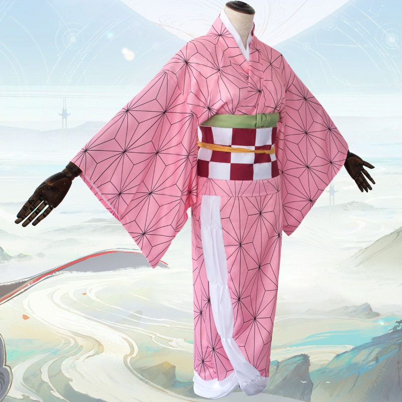 Halloween Demon Slayer Cosplay Costume Sibling Bond Kamado Nezuko Cosplay Outfit