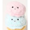 BlueBleu Favorite Snacks Sweets Dessert Crepe Chocolate Cornet Ice Cream Castella Motif Character Poka Plush Toy Mascot Palm-Sized Interior Nui-tori