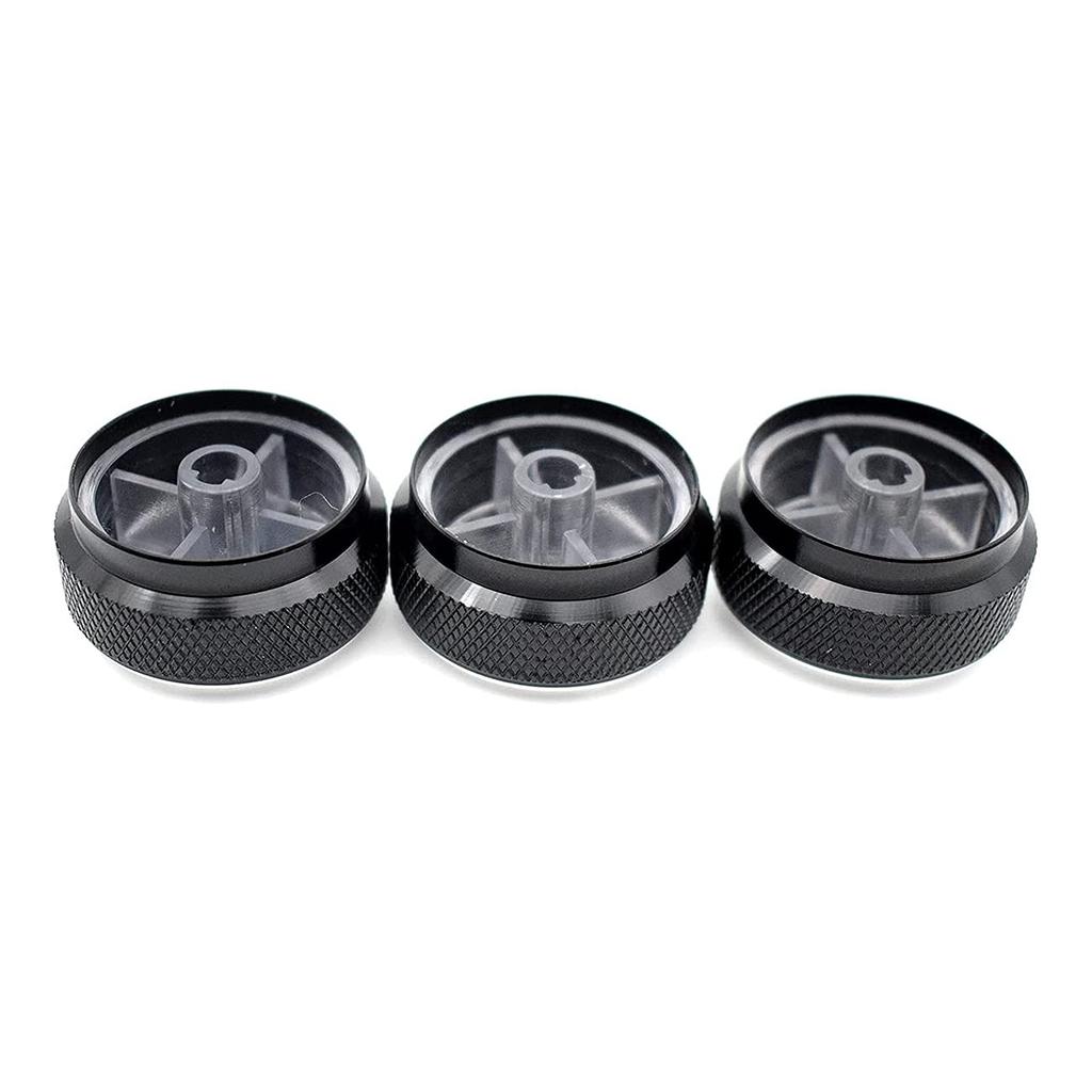 3pcs AC Switch Knobs Air Conditioning Heat Control Knob for Platz Vios Vitz Yaris Ho X Black