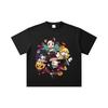 260 GSM Double Yarn 32 Count 100% Cotton Demon Slayer V111 Halloween Print Unisex Heavy Cotton T Shirt