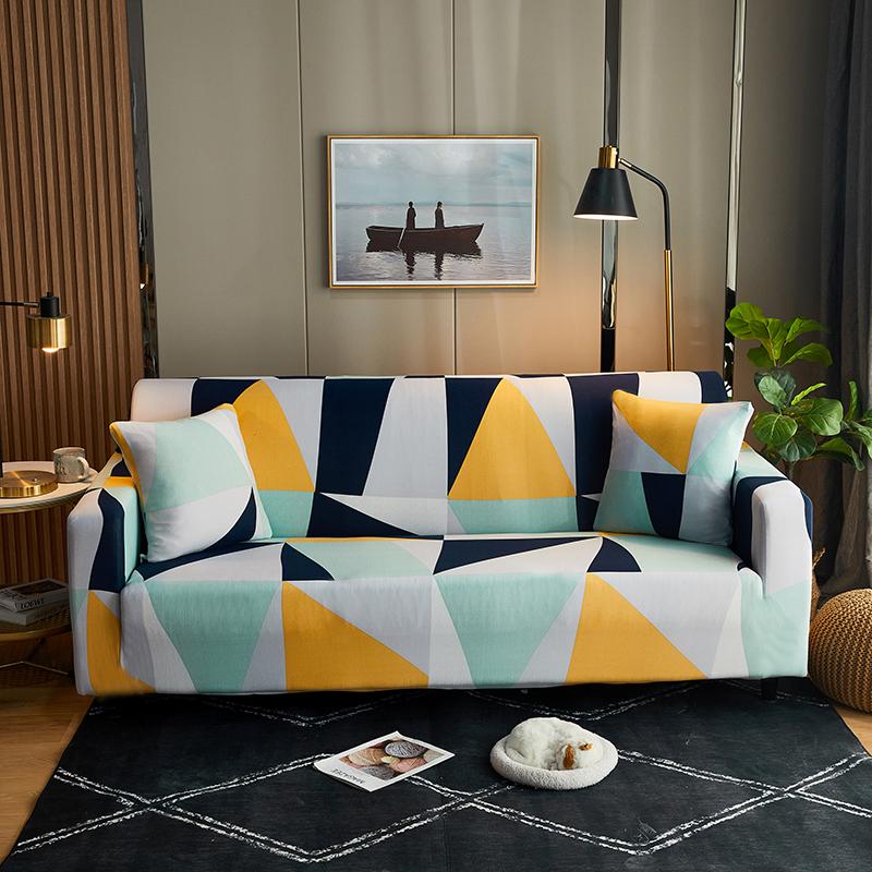 New Style Geometric Printed Sofa Covers For Living Room,Couch Cover ,Home Decoration,Sofa Protector For Kids And Pets,Easy Wash