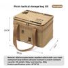Outdoor folding storage box picnic camping storage box tableware kitchenware outdoor tactical storage bag large capacity