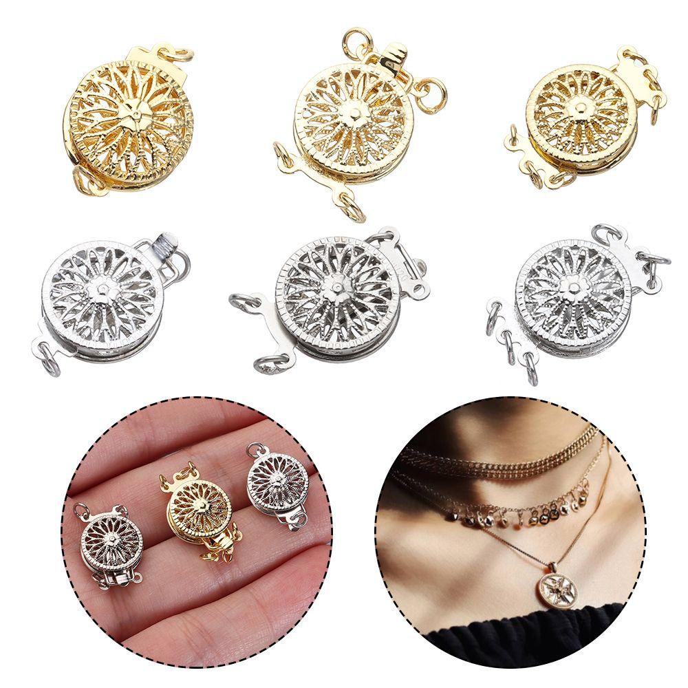 Gold Color Silver Color Layered Clasps with Lobster Layering Clasp Multiple Bracelet Lock Connectors