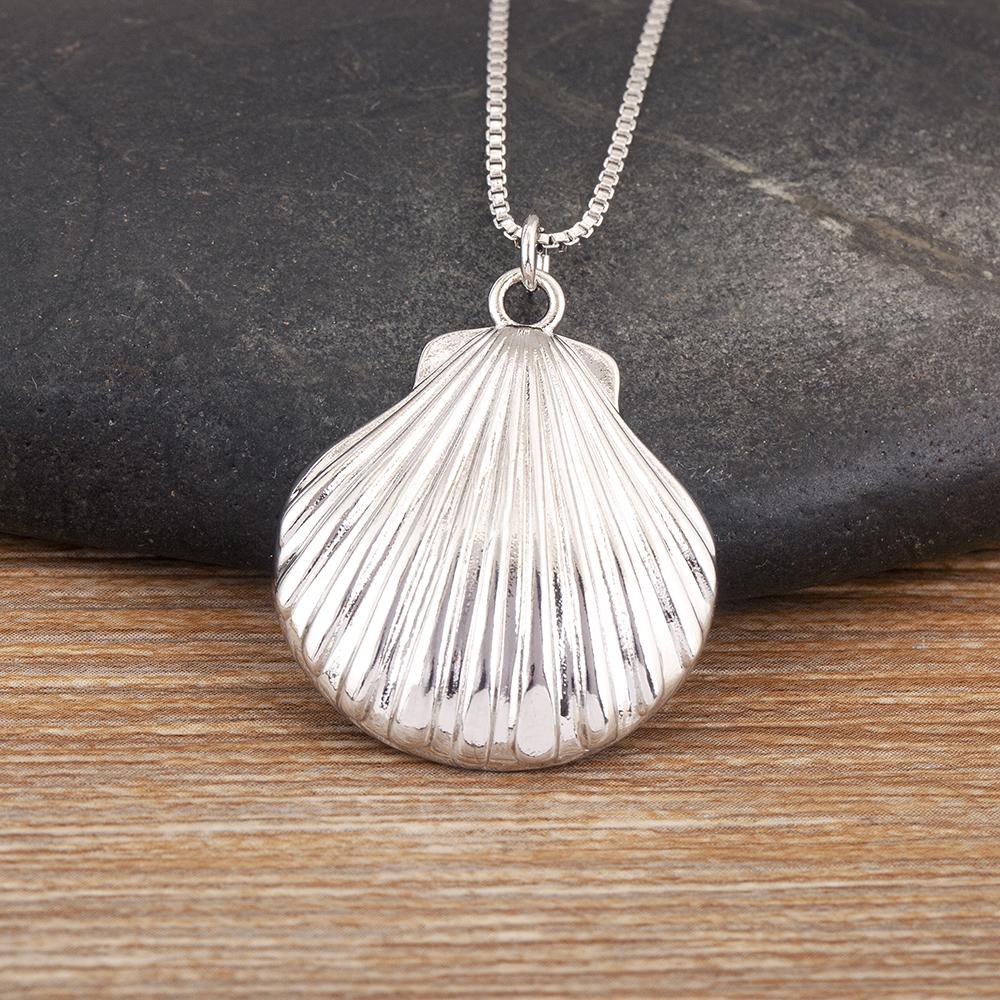 

Nidin Hot Sale Popular Shell/Snail Shape Charm Pendant Necklace For Women Men Fashionable Chain Choker Jewelry Accessories Gifts