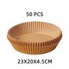50/100Pcs Disposable Air Fryer Paper Non-Stick Airfryer Baking Papers Round Air-Fryer Paper Liners Paper Kitchen Accessories