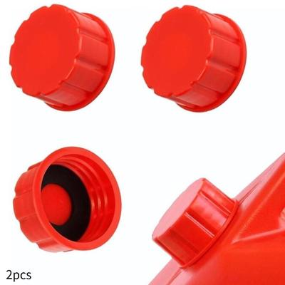 2x 5 Gallon Bensindunk, Grovgängade Lock Garage med Packningar Ersättning för Vattenkannor