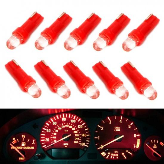 

Red Projector Head 37 73 74 79 T5 Gauge Cluster Background Lighting LED Bulbs