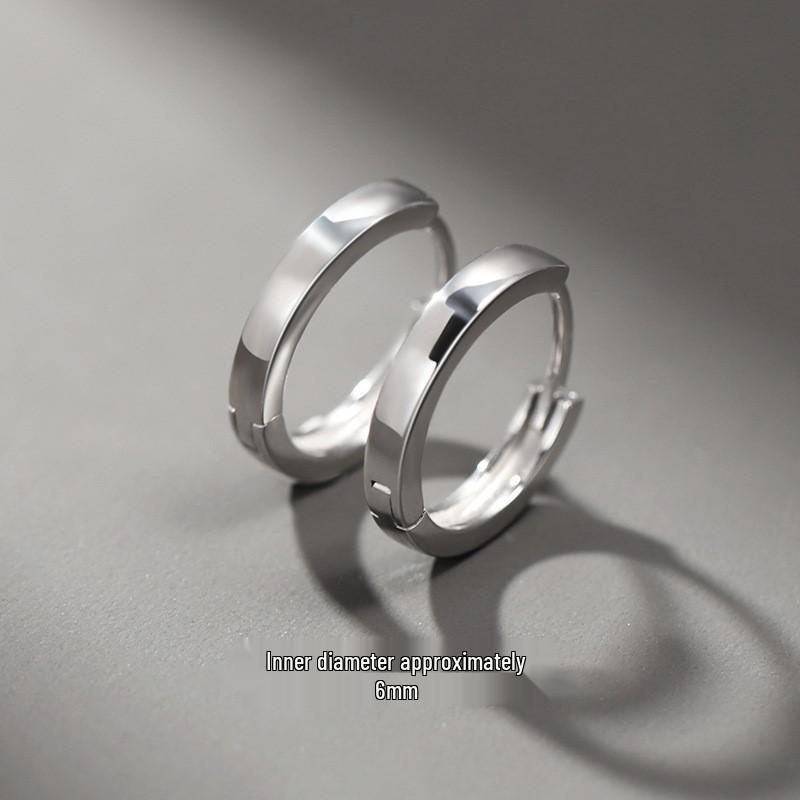Herren Trendige Minimalistische Ohrstecker - Creolen Ohrklemmen und Schmuck