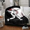 Baseball Theme Printed Blanket - Perfect for Couch, Bed, Travel & Outdoor Use | Machine Washable, Cozy & Durable.