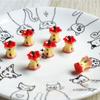 Stylish Red Apples Core Shaped Resin Jewelry Piece Accessories Perfect for Daily Wear, Parties, or as a Romance Gift