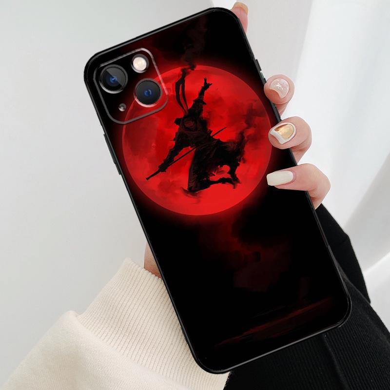 Japan Samurai Ninja Ronin Phone Case For iPhone 13 14 15 16 Pro Max 11 12 XS XR X Plus Shockproof Bumper Soft Cover