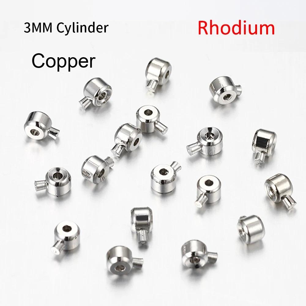

10pcs Metal Positioning Clasps Stopper Beads Crimp Tube End Beads Wire Rondelle Beads DIY Jewelry Making Bracelet Closure Buckle 10pcs