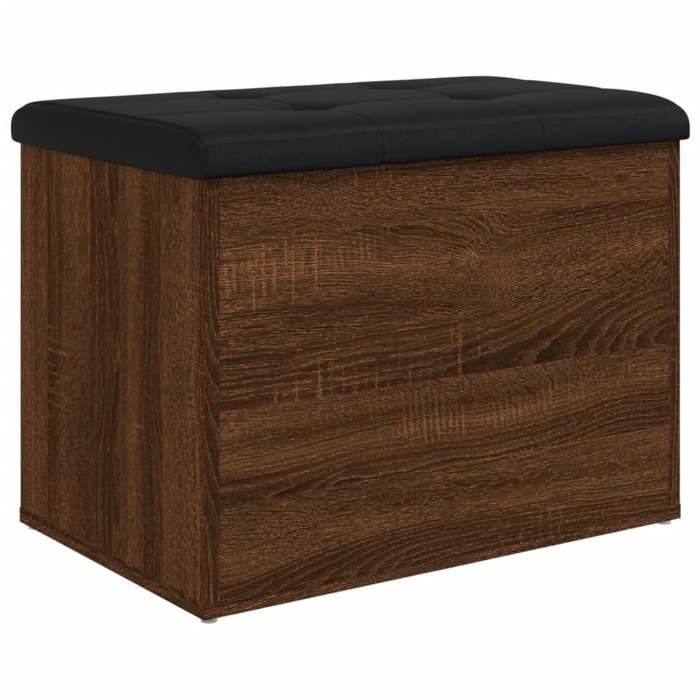 VidaXL Storage Bench, Storage Chest with Cushion, Organizer for Clothes Toys Hallway Living Room, Modern, Oak 835046