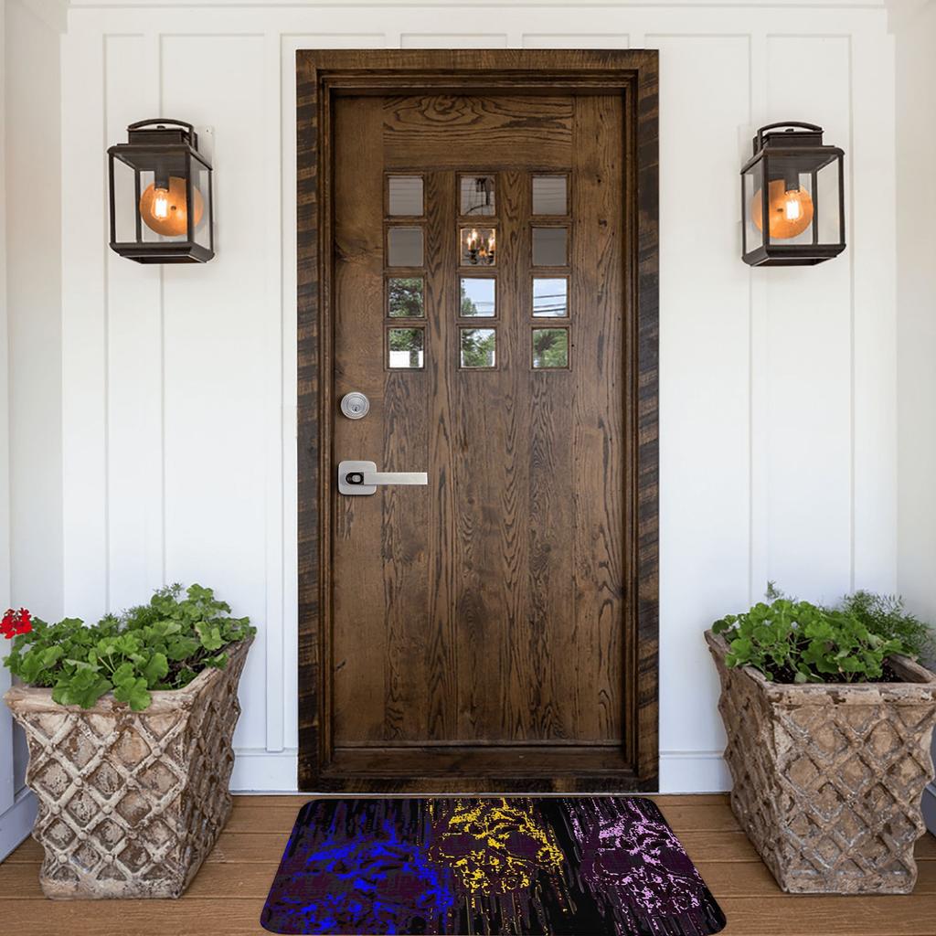 Skull Fitted Anti-slip Doormat Floor Mat Absorbent Mat Carpet Rug for Kitchen Entrance Home Balcony Footpad Mats